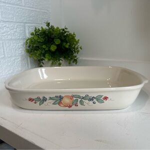 Corelle‎ "Abundance" Rectangular Roaster - 9 X 13 Inches - Stoneware.  D
